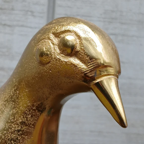 Unique Vintage Gold Bird Figurine